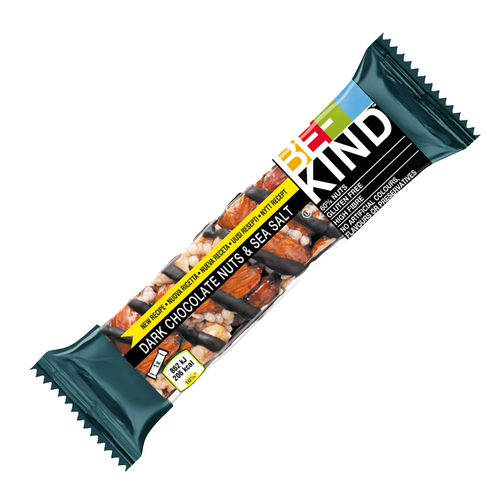 BE-KIND DARK CHOCO NUTS&SEASALT 40G