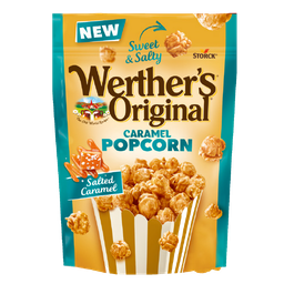 [STO138542] WERTHERS POPCORN SALTED CARAMEL PÅSE 140GR