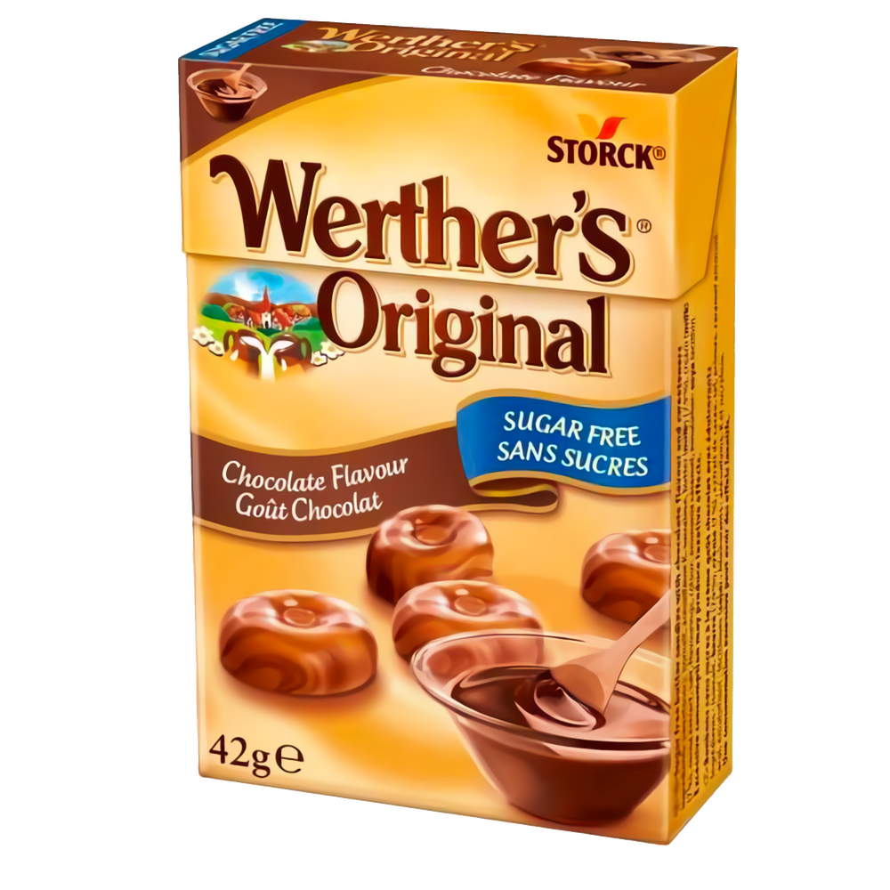 WERTHERS CHOCOL.SOCKERFRI 42G 12st
