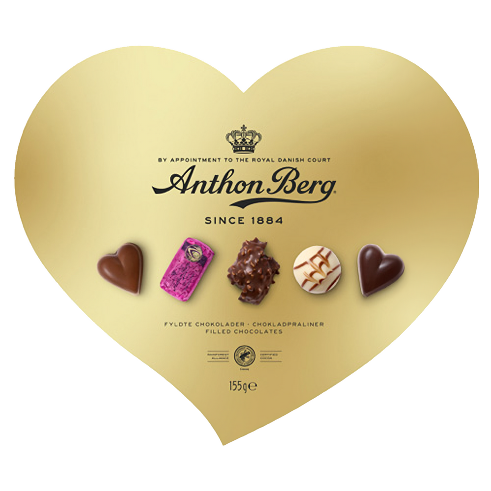 HJÄRTFORMAD GULDASK 9 x155 g