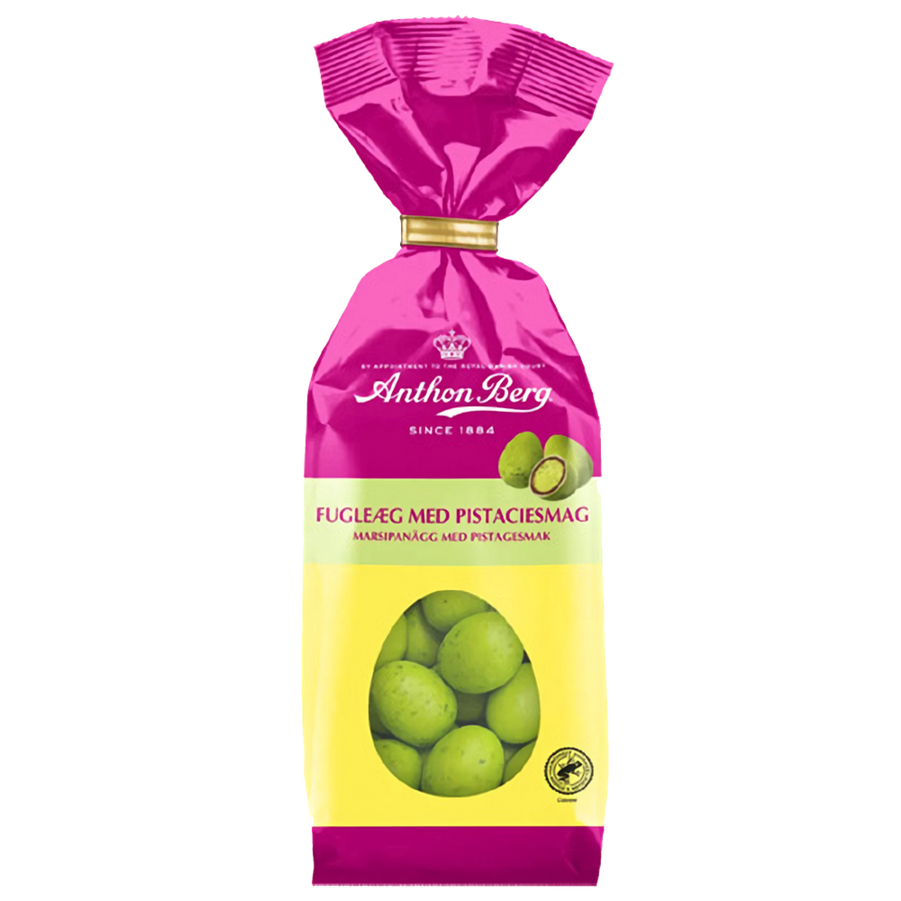 Anthon Berg Marsipanägg Pistage  (Ståpåse) 25 x 124 g