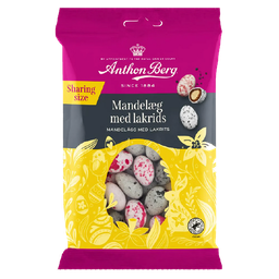 [TOM973282] Anthon Berg Mandelägg med lakrits 24 x 215 g
