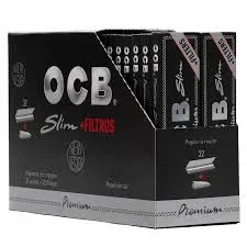 [613201897] OCB PREMIUM ROLLING PAPER & FILTER BLACK 32X32