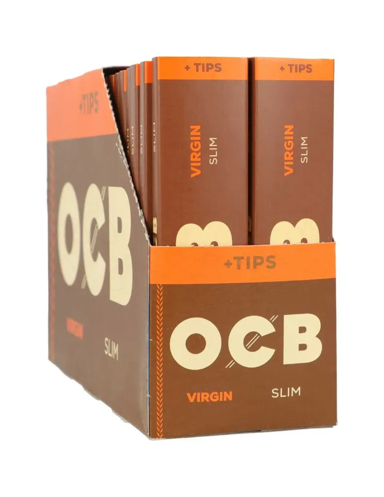 OCB SLIM VIRGIN PAPER + FILTER BROWN 32X32