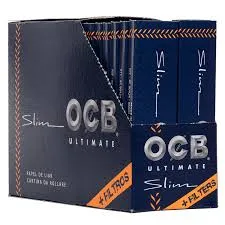 [613202073] OCB ULTIMATE SLIM ROLLING PAPER + FILTERS BLUE 32X32