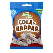 S MÄRKE SURA MINI COLA NAPPAR 18X70G