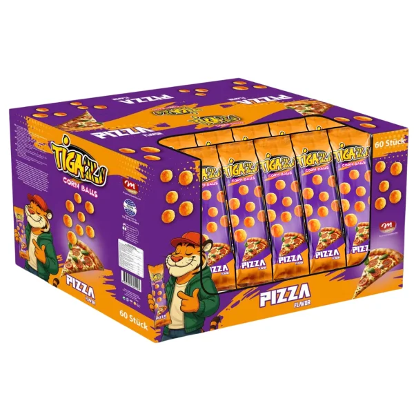 Tigaz Corn Chips - Pizza 60x20g