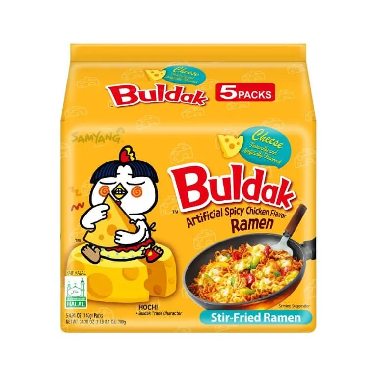 Buldak 5 pak Hot Chicken Ramen 8x140g