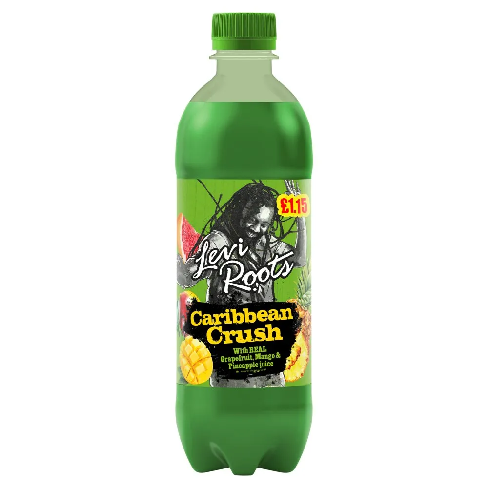 LEVI ROOTS CARIBBEAN CRUSH GRAPEFRUIT MANGO & PINEAPPLE 12X500ML