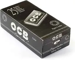 [9859S] OCB PREMIUM DOUBLE ROLLING PAPERS 25X100