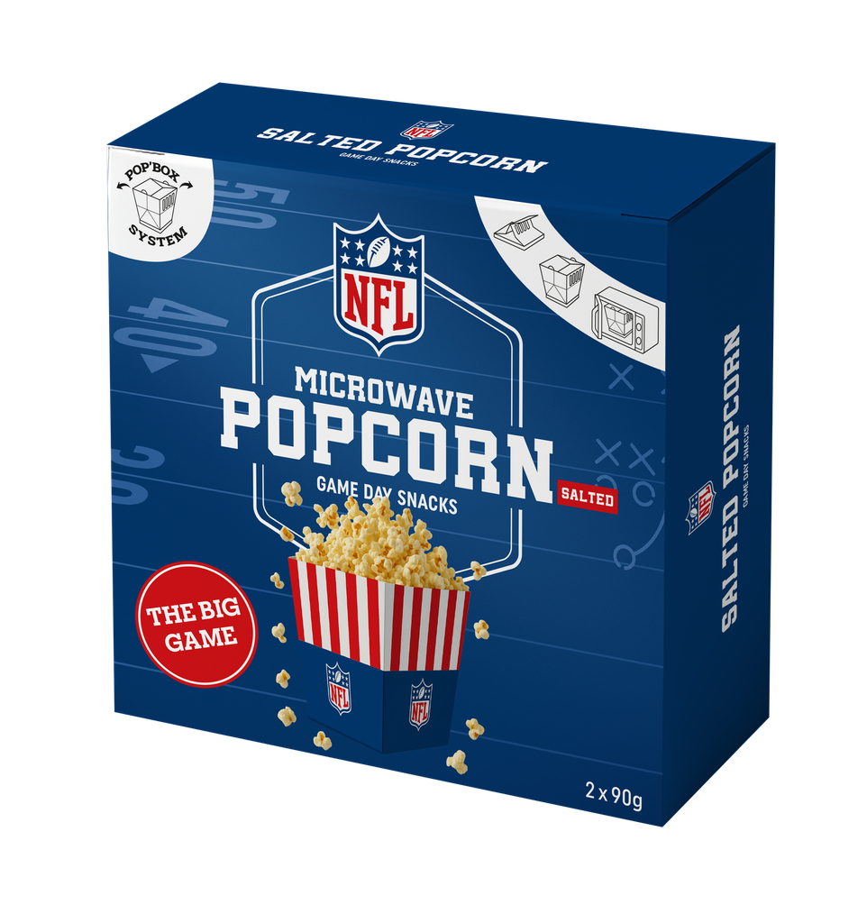 NFL Microwave salted popcorn 180g (2x90g)