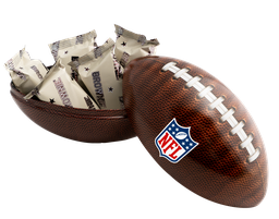 [96978] NFL Football tin filled with brownies 150g