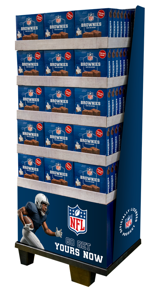 NFL Brownies 144 x 8x30g display