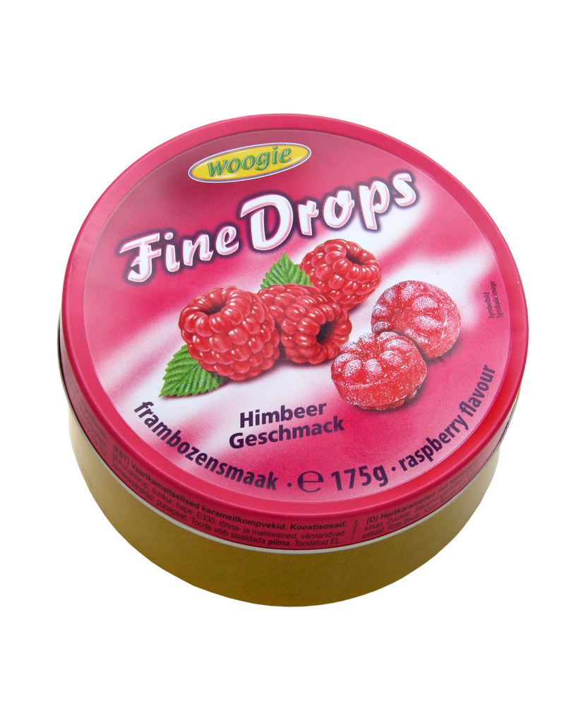 Candies with raspberry flavour 175g