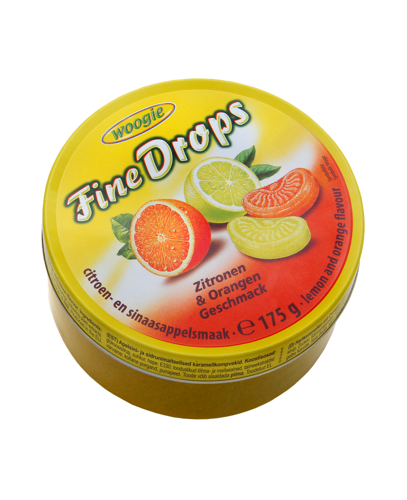 Candies with lemon- and orange flavour 175g