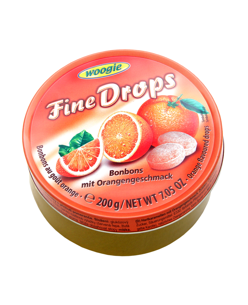 Candies with orange flavour 200g