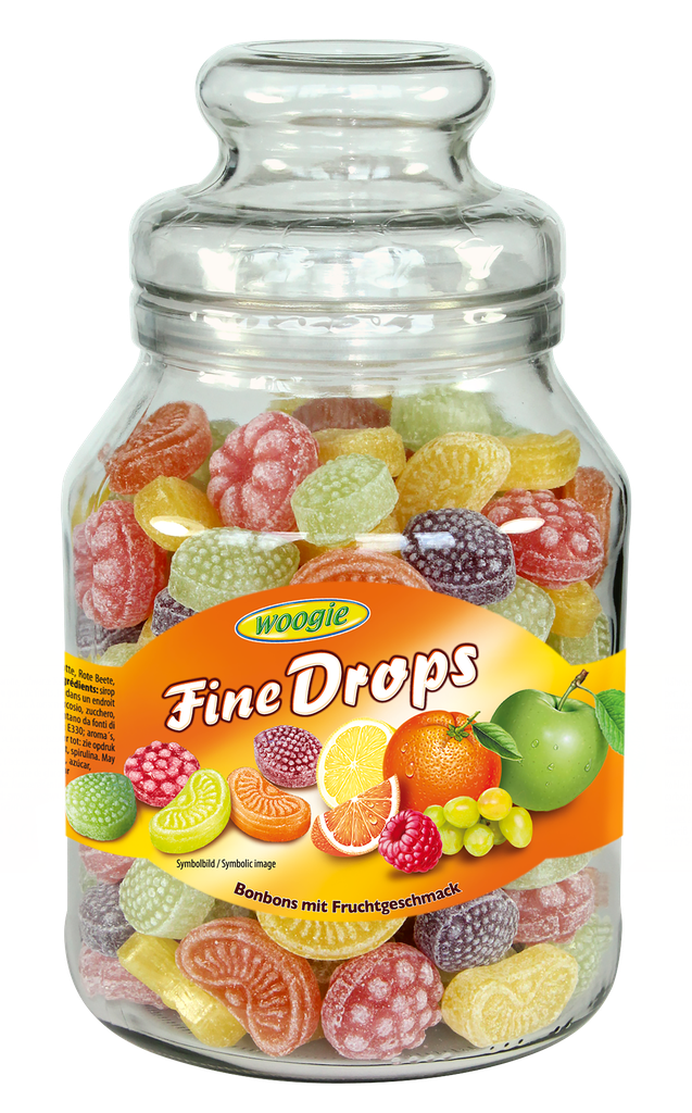 Candies with fruits mix flavour 966g