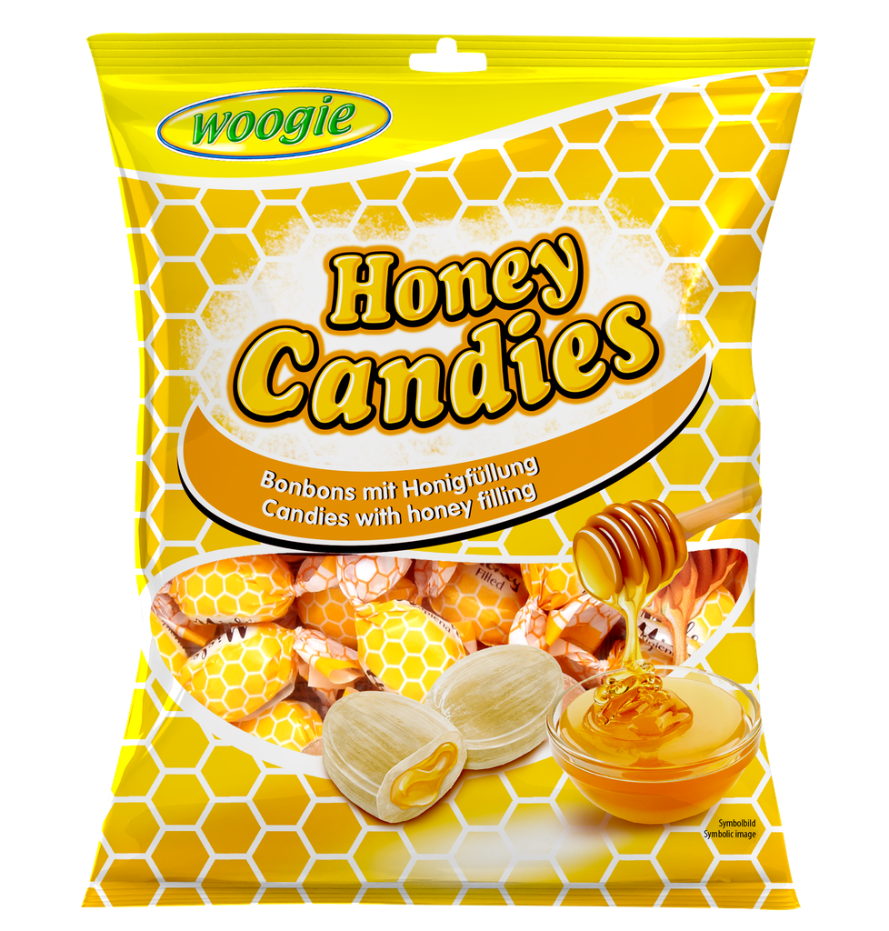 Candies with honey filling 150g
