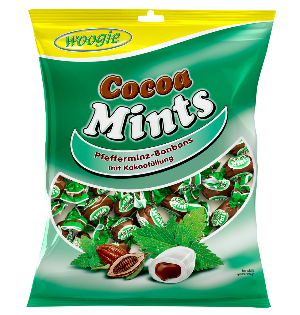 Peppermint candies with cacao filling 150g