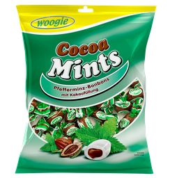 [95390] Peppermint candies with cacao filling 150g