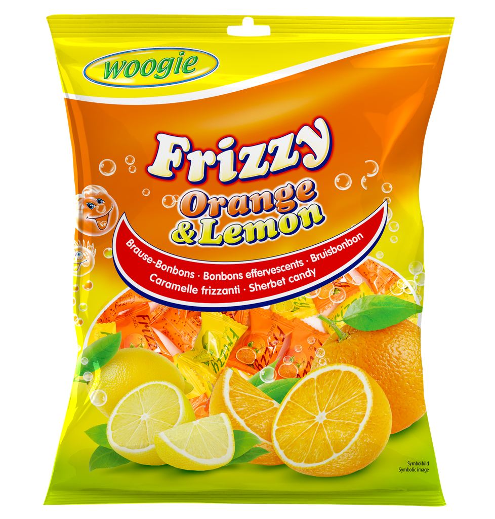 Candies frizzy orange & lemon 170g