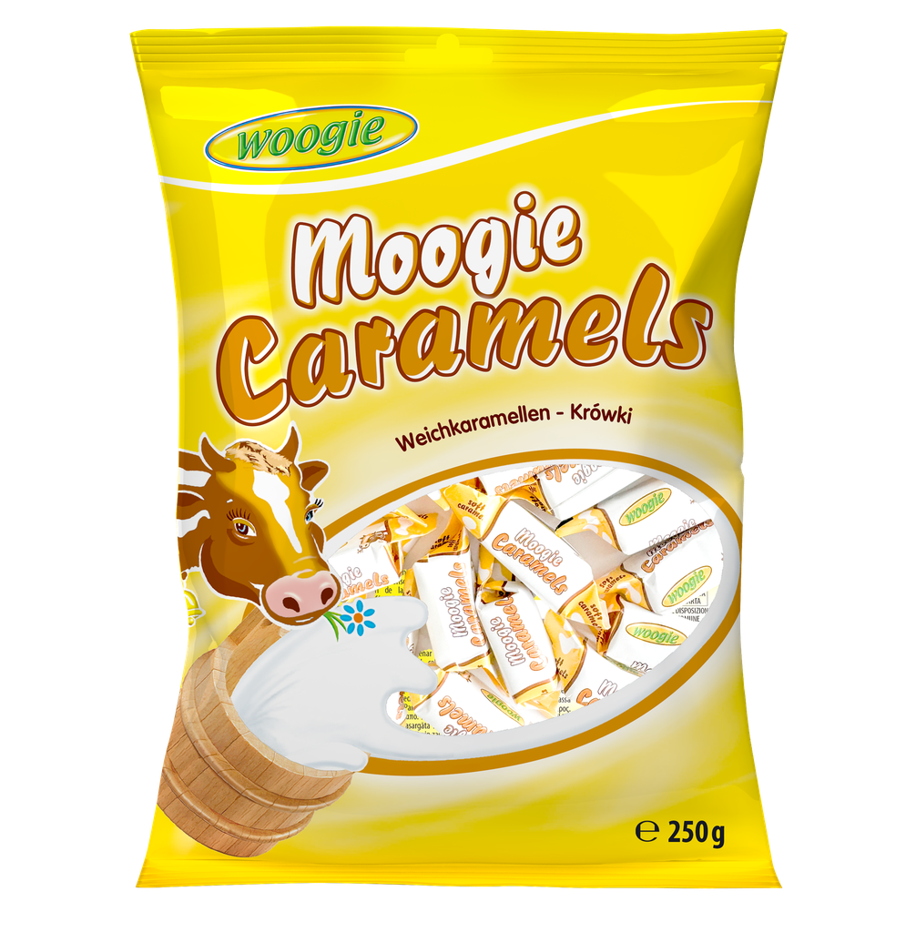 Moogie soft caramels 250g