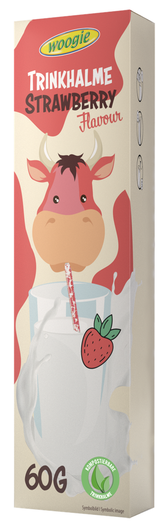 Straws with strawberry flavour 60g (10x6g)