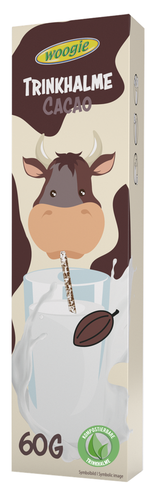 Straws with cocoa flavour 60g (10x6g)