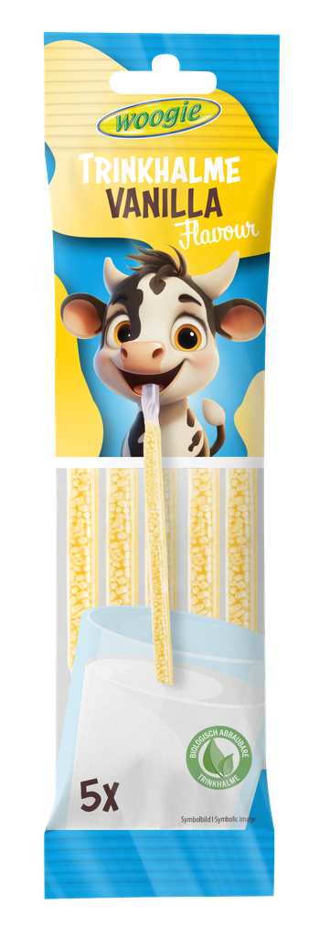 Straws with vanilla flavour 30g (5x6g)