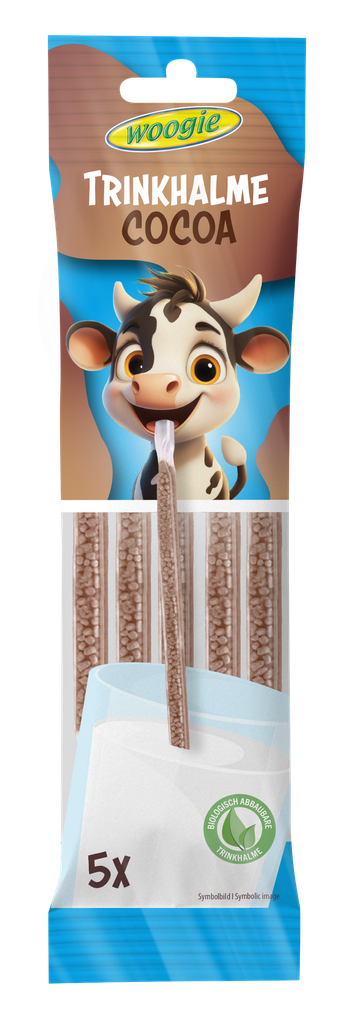 Straws with cocoa flavour 30g (5x6g)