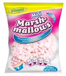 [96124] Mini Marshmallows pink & white 100g