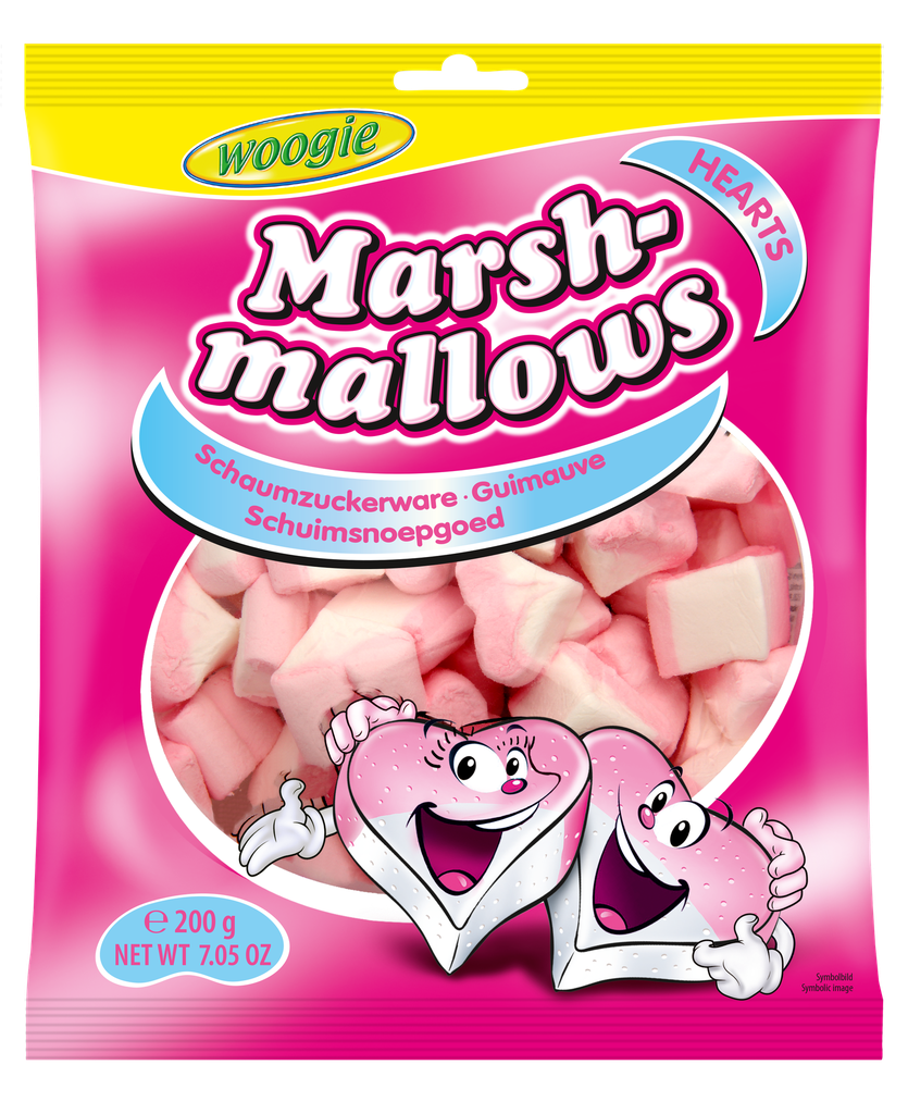 Marshmallows hearts 200g