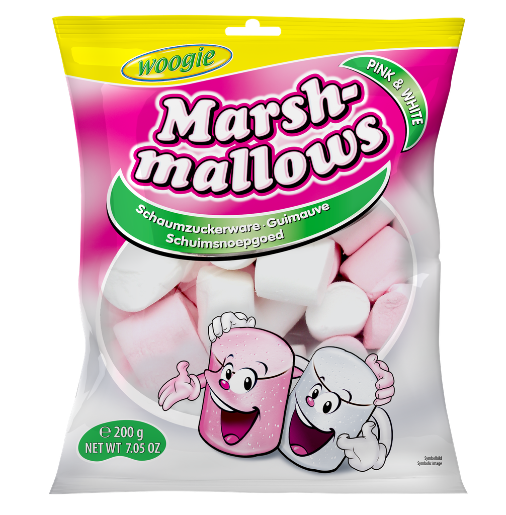 Marshmallows pink & white 200g