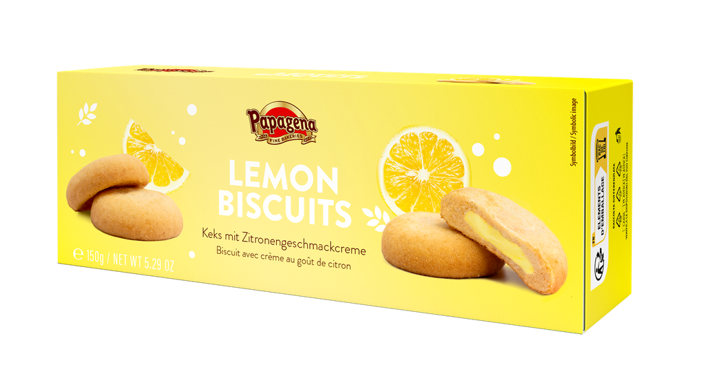 Biscuits with lemon filling 150g