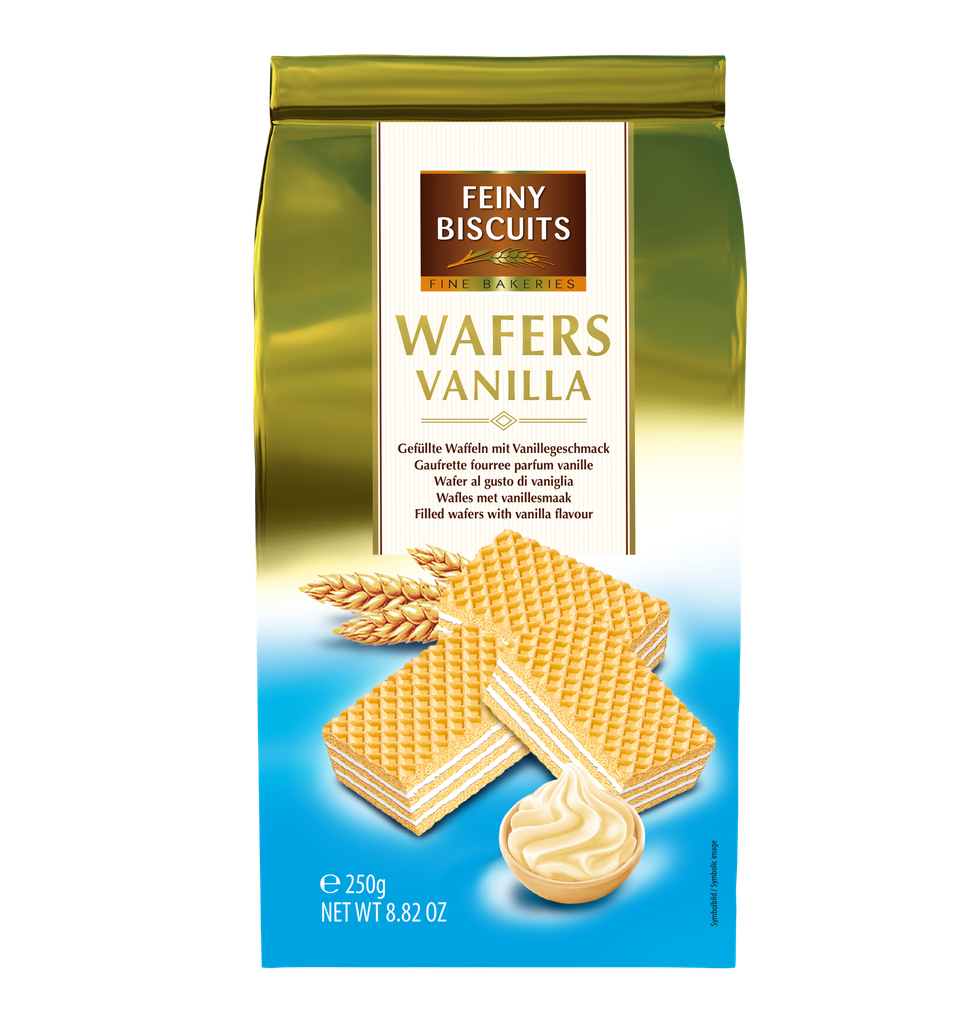 Wafers with vanilla cream filling 250g