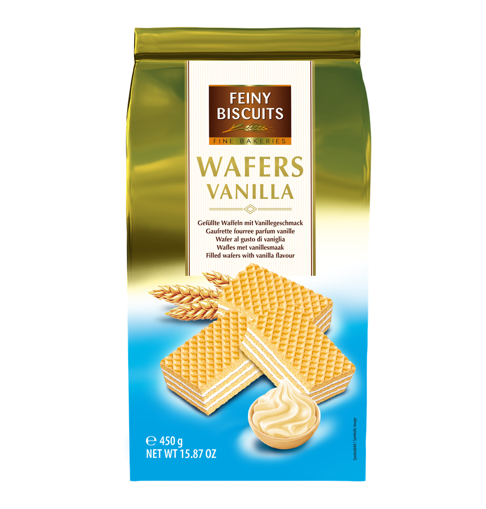 Wafers with vanilla cream filling 450g