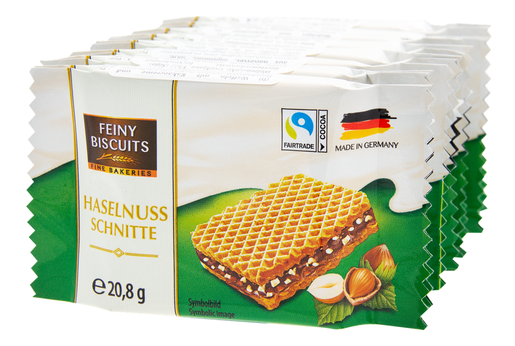 Wafers with cocoa cream and hazelnuts 167g (8x20,8g)