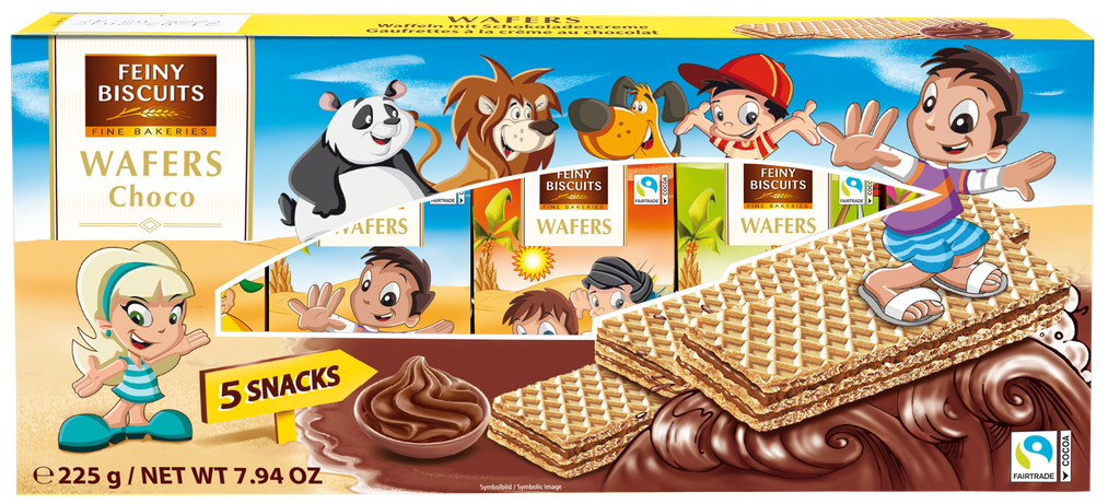 Kids-wafers with chocolate cream 225g (5x45g)