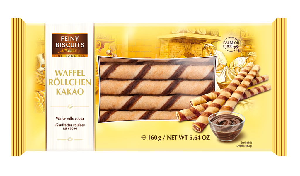 Wafer rolls cocoa 160g