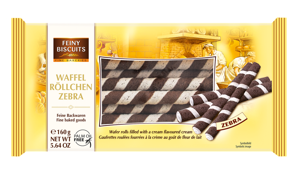 Wafer rolls Zebra 160g