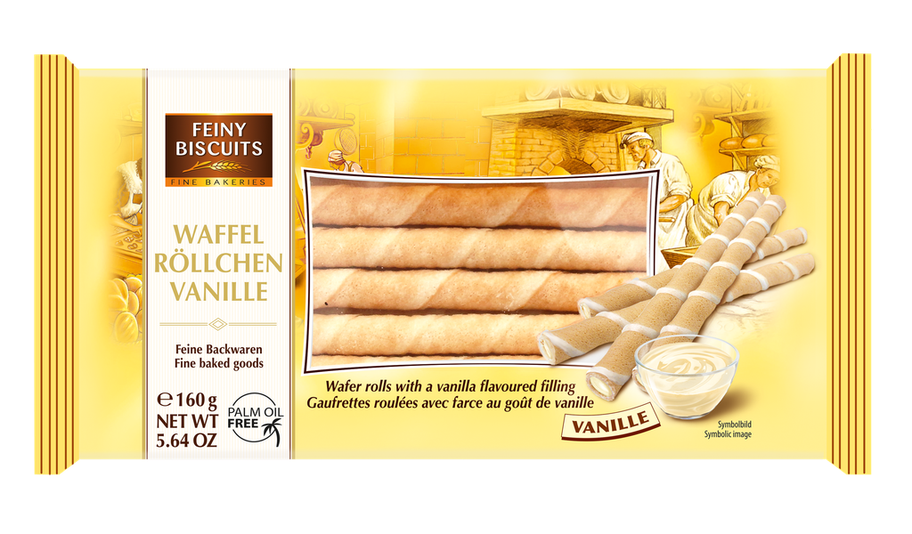 Wafer rolls vanilla 160g