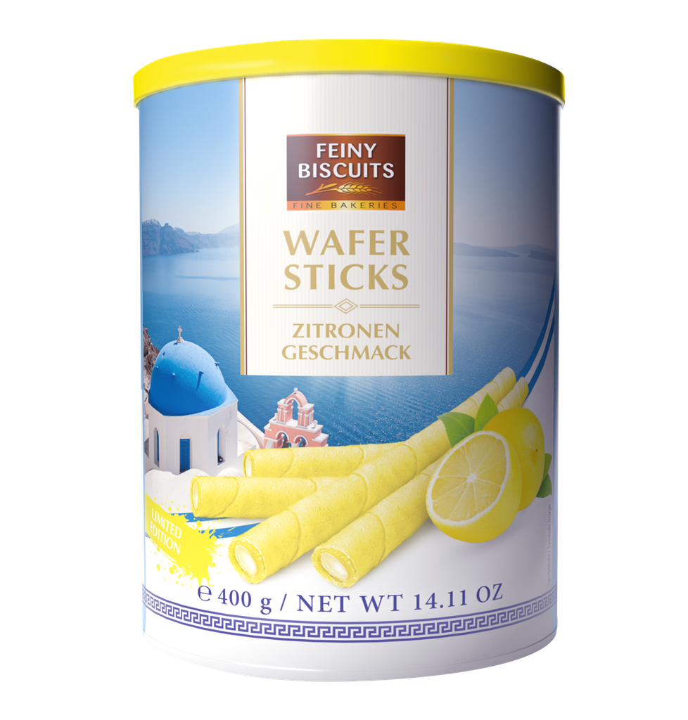 Wafer rolls with lemon-flavored cream 400g