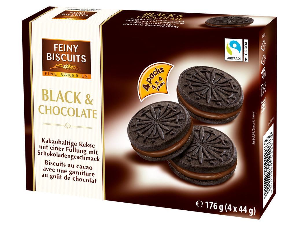 Cookies black & chocolate 176g