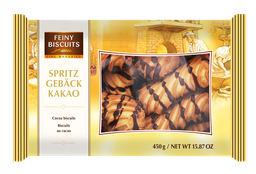 [84620] Crispy biscuit with cocoa glaze 450g
