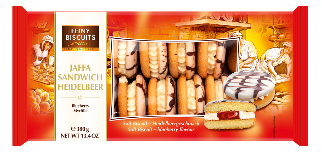 Jaffa sandwich blueberry-cream 380g