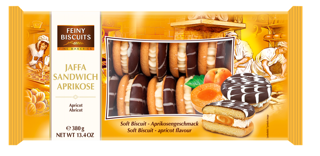 Jaffa sandwich apricot-cream 380g