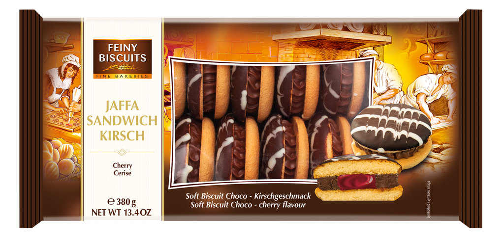 Jaffa Sandwich chocolate cream-cherry 380g