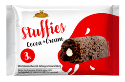 [96393] Stuffies Mini cocoa cakes with cream filling 3x45g