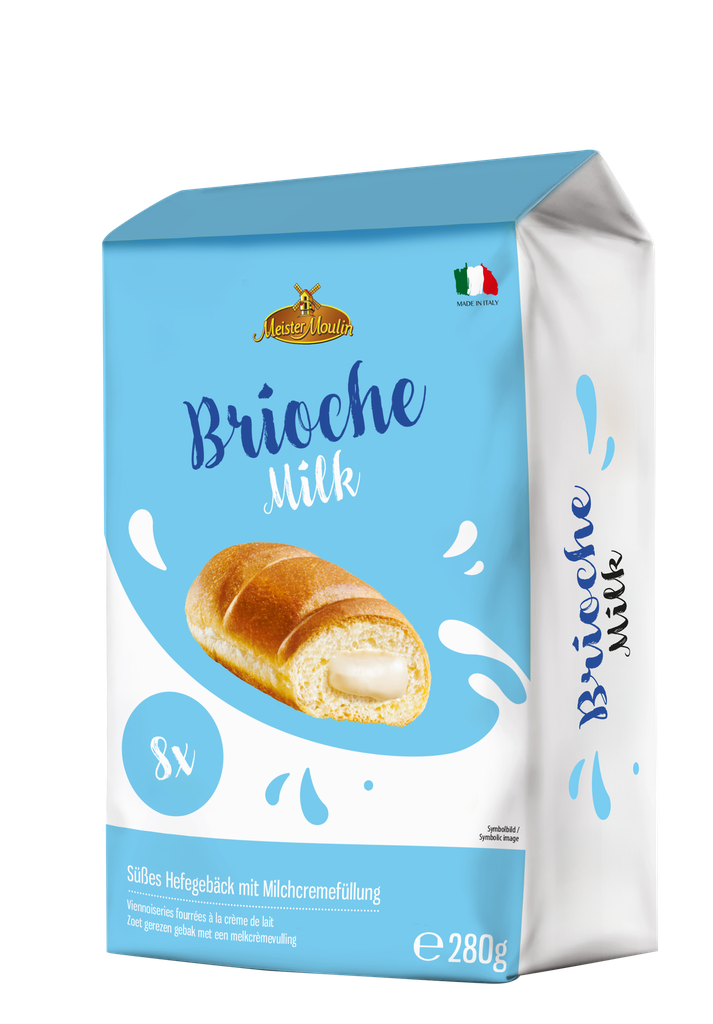 Brioches filled with milk cream 280g