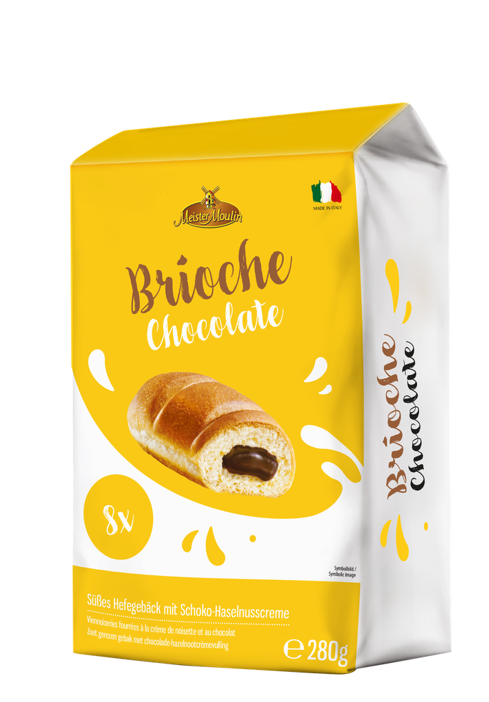 Brioches filled with chocolate hazelnut cream 280g